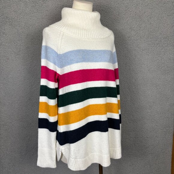 Style & Co Women's Striped Turtleneck Sweater Small Acrylic Blend Multicolor NWO - Picture 3 of 8